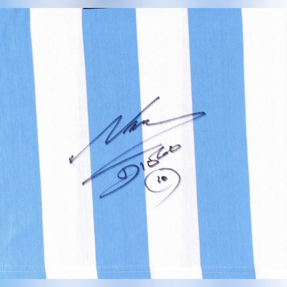 1986 World Cup Argentina Away Jersey Signed By Maradona - Picture 8 of 11